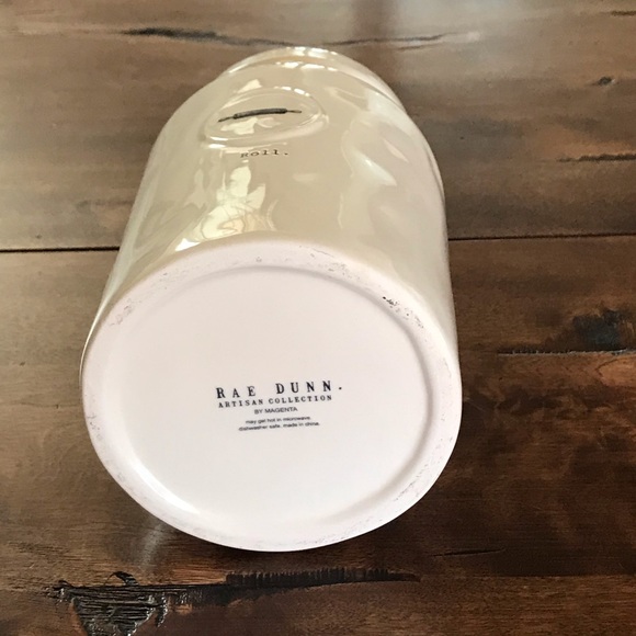 Rae Dunn Artisan Roll” Medium Ceramic Jar-NWOT - Picture 2 of 3